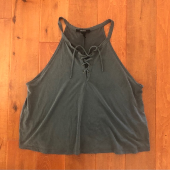 Forever 21 Lace-Up Top - Picture 2 of 4